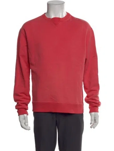 Pre-owned John Elliott Crew Neck Long Sleeve Sweatshirt In Pink