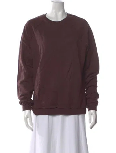 Pre-owned John Elliott Crew Neck Long Sleeve Sweatshirt In Red