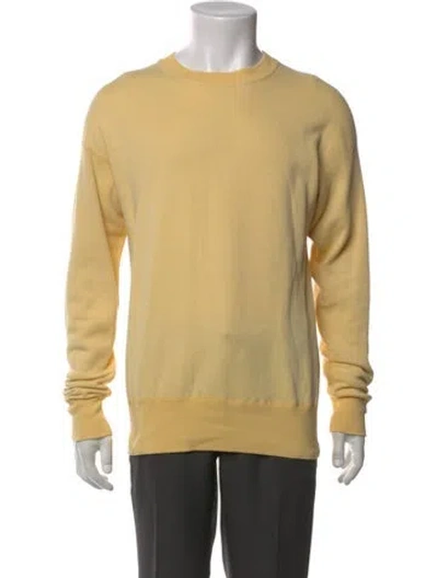 Pre-owned John Elliott Crew Neck Long Sleeve Sweatshirt In Yellow