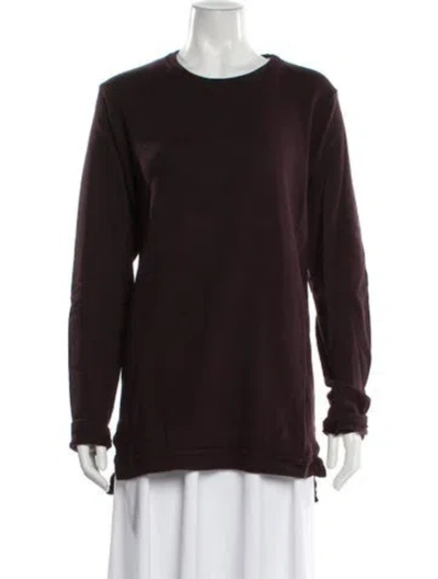 Pre-owned John Elliott Crew Neck Long Sleeve Top In Brown
