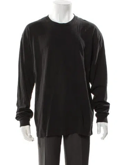 Pre-owned John Elliott Crew Neck Long Sleeve T-shirt In Black