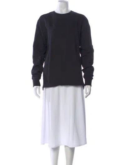 Pre-owned John Elliott Crew Neck Long Sleeve T-shirt In Black