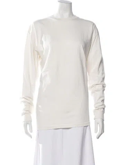 Pre-owned John Elliott Crew Neck Long Sleeve T-shirt In Neutrals