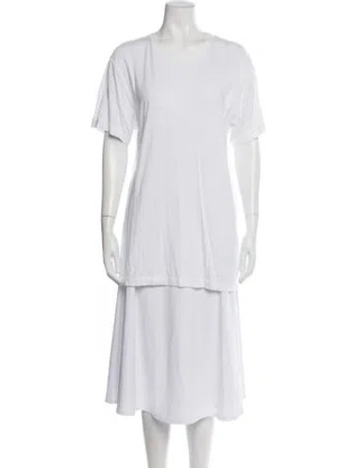 Pre-owned John Elliott Crew Neck Short Sleeve T-shirt In White
