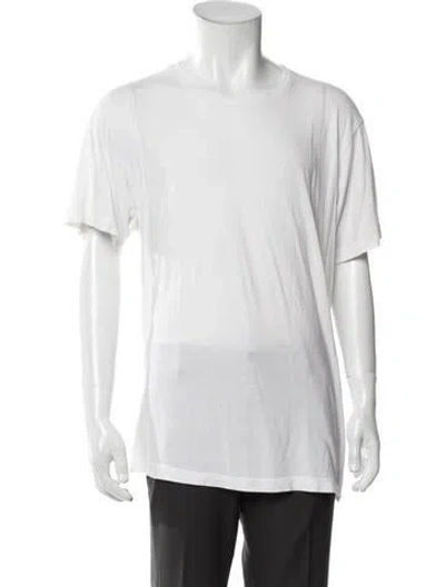 Pre-owned John Elliott Crew Neck Short Sleeve T-shirt In White