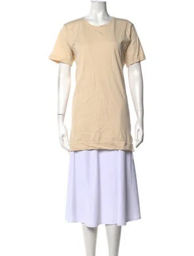 Pre-owned John Elliott Crew Neck Short Sleeve T-shirt In Yellow