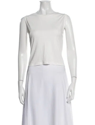 Pre-owned John Elliott Crew Neck Sleeveless Top In White