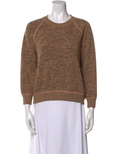 Pre-owned John Elliott Crew Neck Sweater In Brown