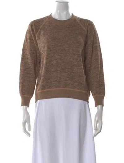 Pre-owned John Elliott Crew Neck Sweater In Brown