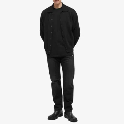 John Elliott Daze Straight Leg Jeans In Carbon In Black