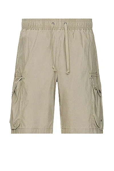 John Elliott Deck Cargo Shorts In Khaki