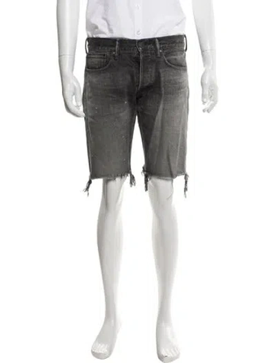 Pre-owned John Elliott Denim Shorts In Gray
