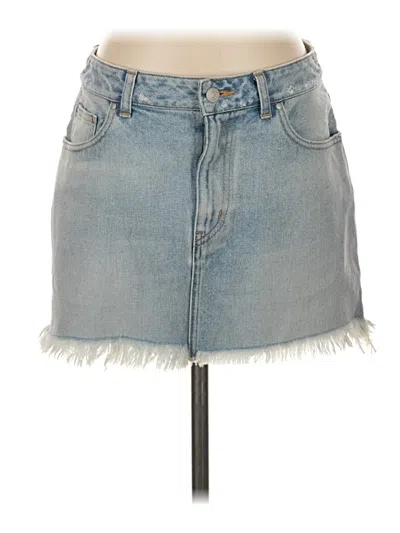 Pre-owned John Elliott Denim Skirt In Blue