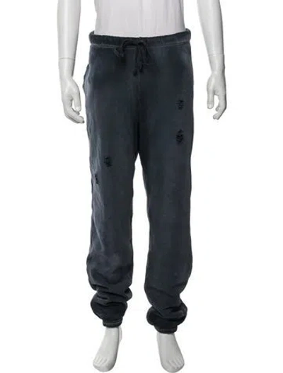 Pre-owned John Elliott Distressed Accents Lounge Bottoms In Blue