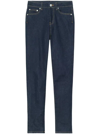 John Elliott Emma Mid-rise Skinny Jeans In Blue