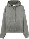 John Elliott Faded Thermal-lined Hoodie In 灰色