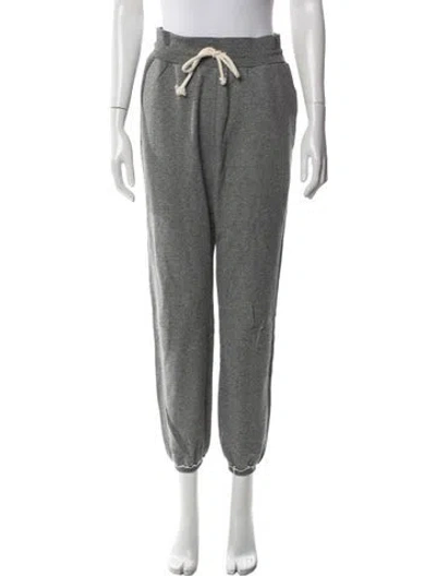 Pre-owned John Elliott Fringe Trim Accent Sweatpants In Gray