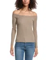John Elliott Gemini Rib Top In Brown