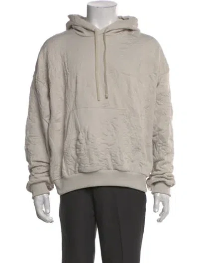 Pre-owned John Elliott Graphic Print Crew Neck Hoodie In Neutral