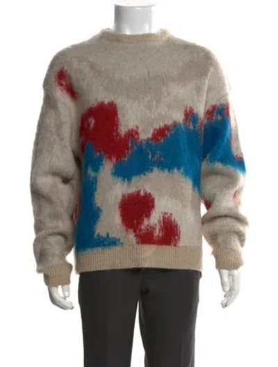 Pre-owned John Elliott Graphic Print Crew Neck Pullover In Neutrals