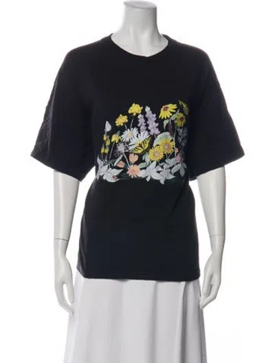 Pre-owned John Elliott Graphic Print Crew Neck T-shirt In Black