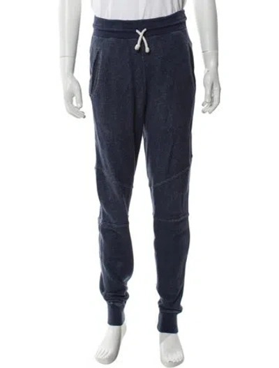 Pre-owned John Elliott Graphic Print Joggers In Blue