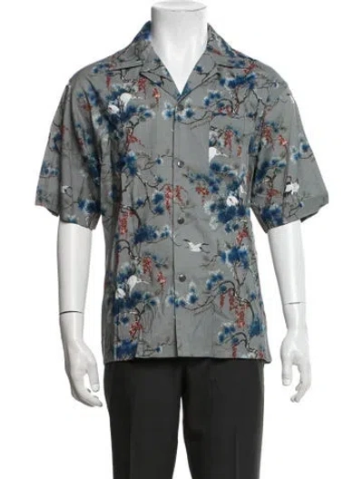 Pre-owned John Elliott Graphic Print Short Sleeve Shirt In Multicolor