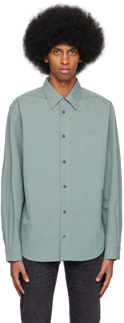 John Elliott Gray Cloak Shirt In Alloy
