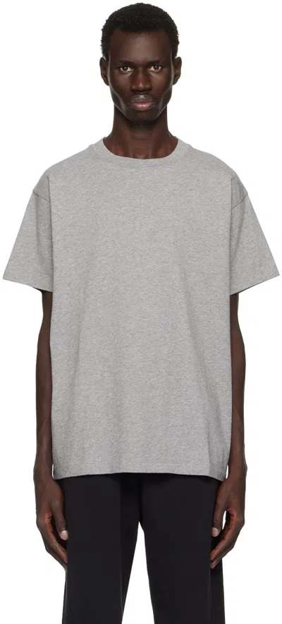 John Elliott Gray University T-shirt In Heather Grey