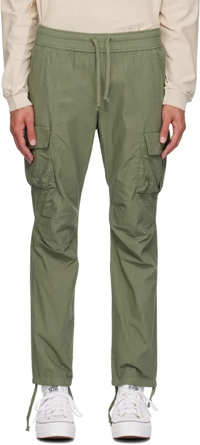 John Elliott Green Relaxed Cargo Pants In Olive