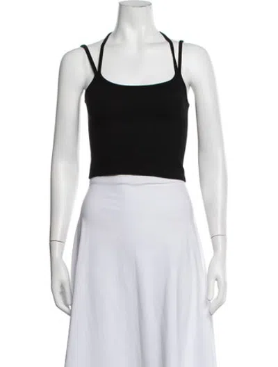 Pre-owned John Elliott Halterneck Sleeveless Crop Top In Green