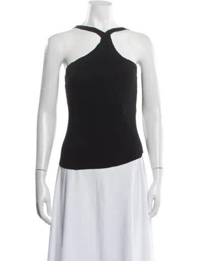 Pre-owned John Elliott Halterneck Sleeveless Top In Black