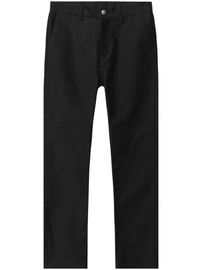 John Elliott High-rise Straight Moleskin Jeans In Black