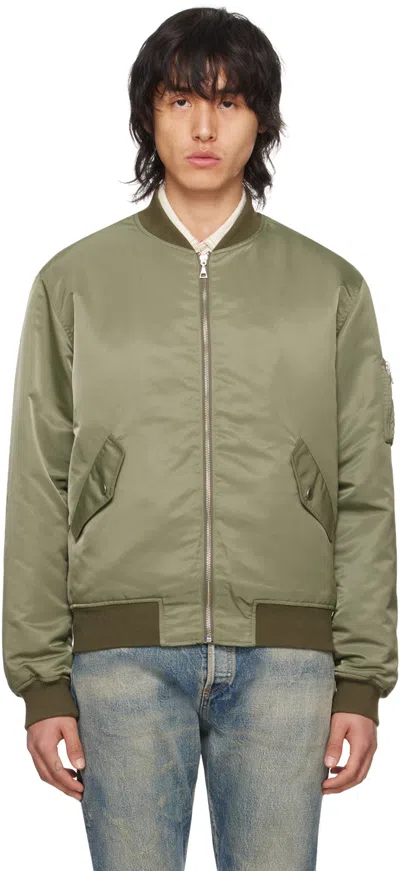 John Elliott Khaki Bogota Ii Bomber Jacket In Olive