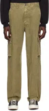 John Elliott Khaki Corpus Cargo Pants In Army