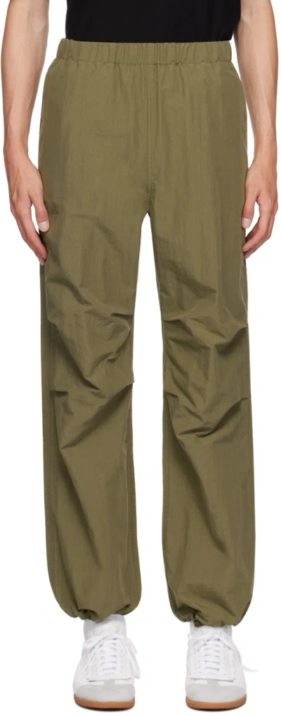 John Elliott Himalayan Loose Fit Trousers In Olive