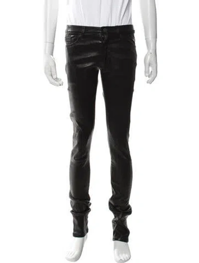 Pre-owned John Elliott Leather Pants W/ Tags In Black