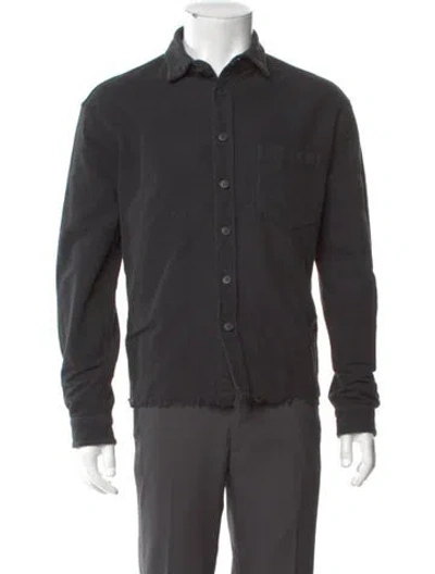 Pre-owned John Elliott Long Sleeve Shirt In Black