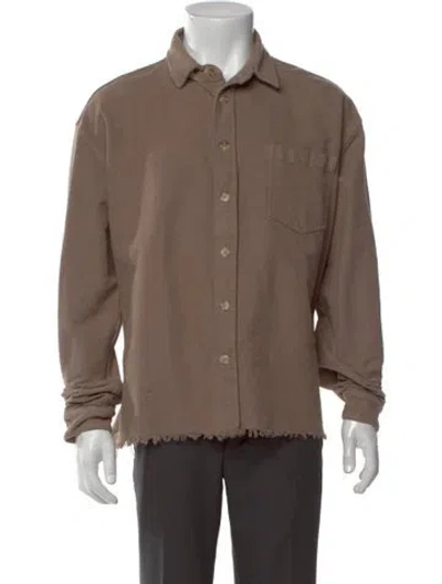 Pre-owned John Elliott Long Sleeve Shirt In Brown