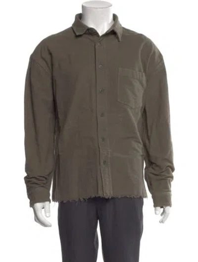 Pre-owned John Elliott Long Sleeve Shirt In Green