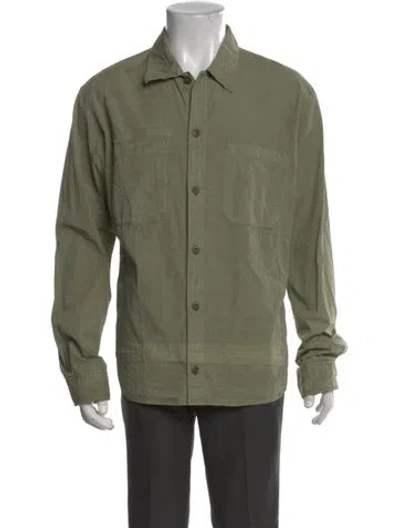 Pre-owned John Elliott Long Sleeve Shirt In Green