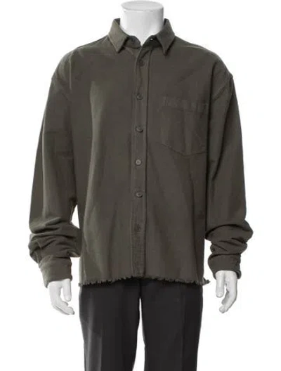 Pre-owned John Elliott Long Sleeve Shirt In Green