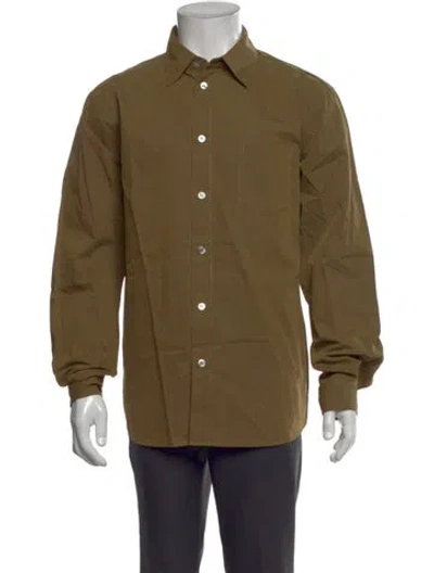 Pre-owned John Elliott Long Sleeve Shirt In Green
