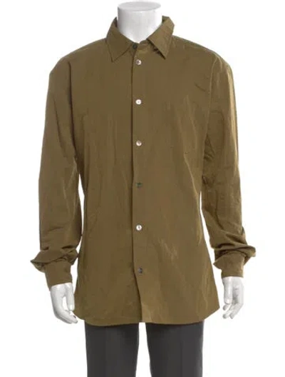 Pre-owned John Elliott Long Sleeve Shirt In Green