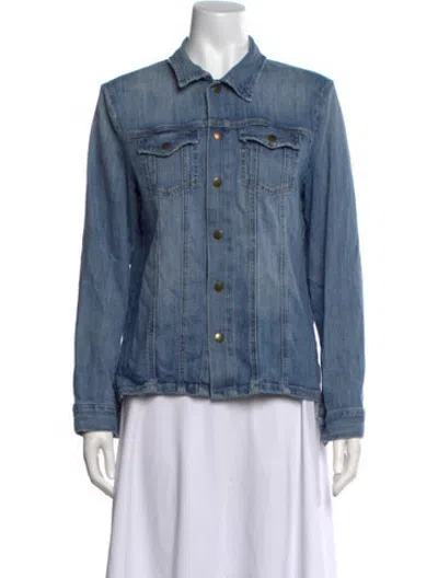 Pre-owned John Elliott Long Sleeve Top In Blue