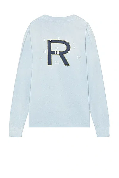 John Elliott Ls Dinghy Tee In Washed Sky