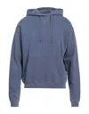 John Elliott Man Sweatshirt Blue Size 4 Cotton In Blue
