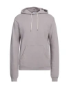 John Elliott Man Sweatshirt Light Grey Size 2 Cotton, Polyurethane In Purple