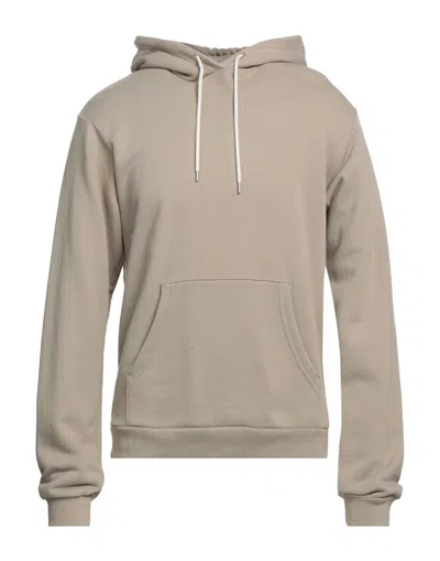John Elliott Man Sweatshirt Taupe Size 0 Cotton, Polyurethane In Grey