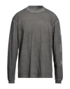 John Elliott Man T-shirt Lead Size 2 Cotton In Grey